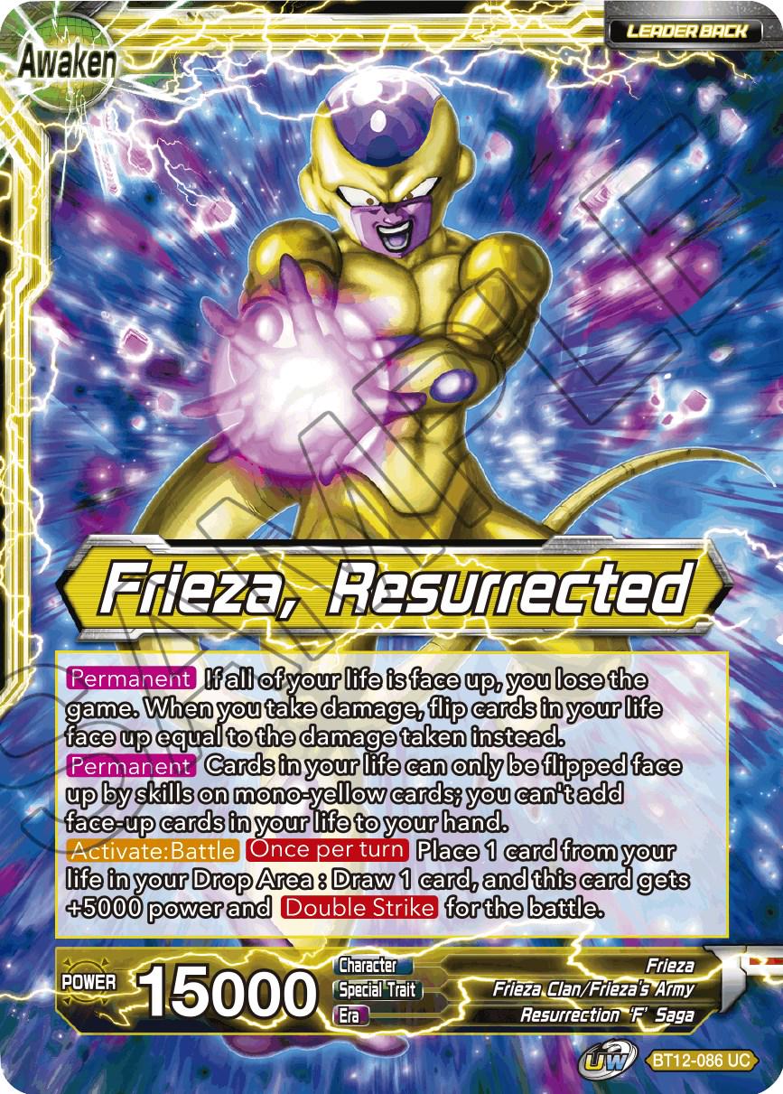 Frieza // Frieza, Resurrected BT12-086 Dragon Ball Super Vicious Rejuvenation