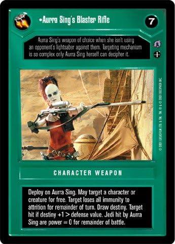 Aurra Sing's Blaster Rifle Star Wars CCG Reflections III