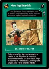 Aurra Sing's Blaster Rifle Star Wars CCG Reflections III Prices