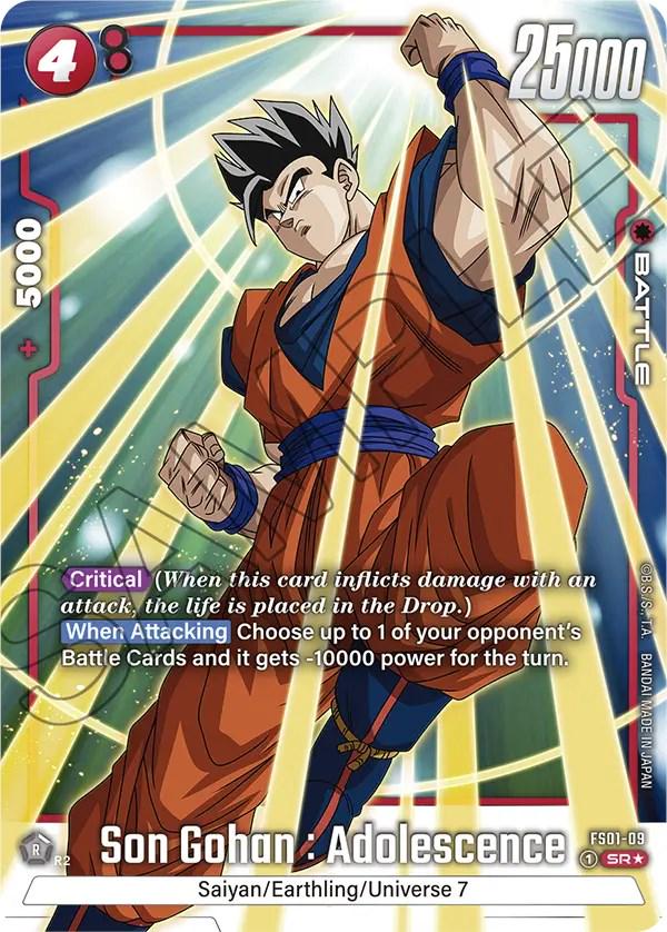 Son Gohan : Adolescence [Bonus Pack Alternate Art Holo] FS01-09 Dragon Ball Fusion World Starter Deck: Son Goku