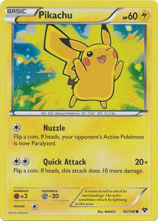 Pikachu [Cosmos Holo] #42 Pokemon XY