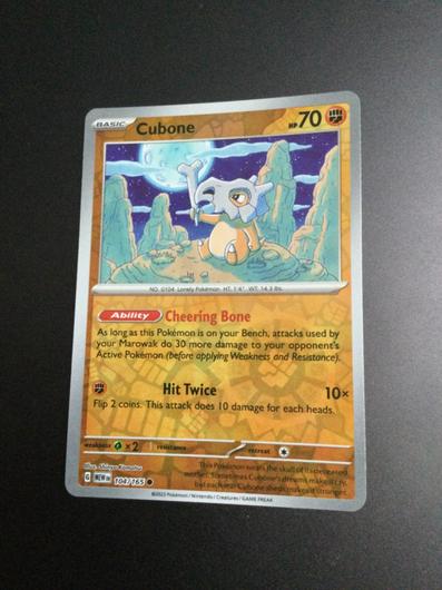 Cubone [Reverse Holo] #104 photo