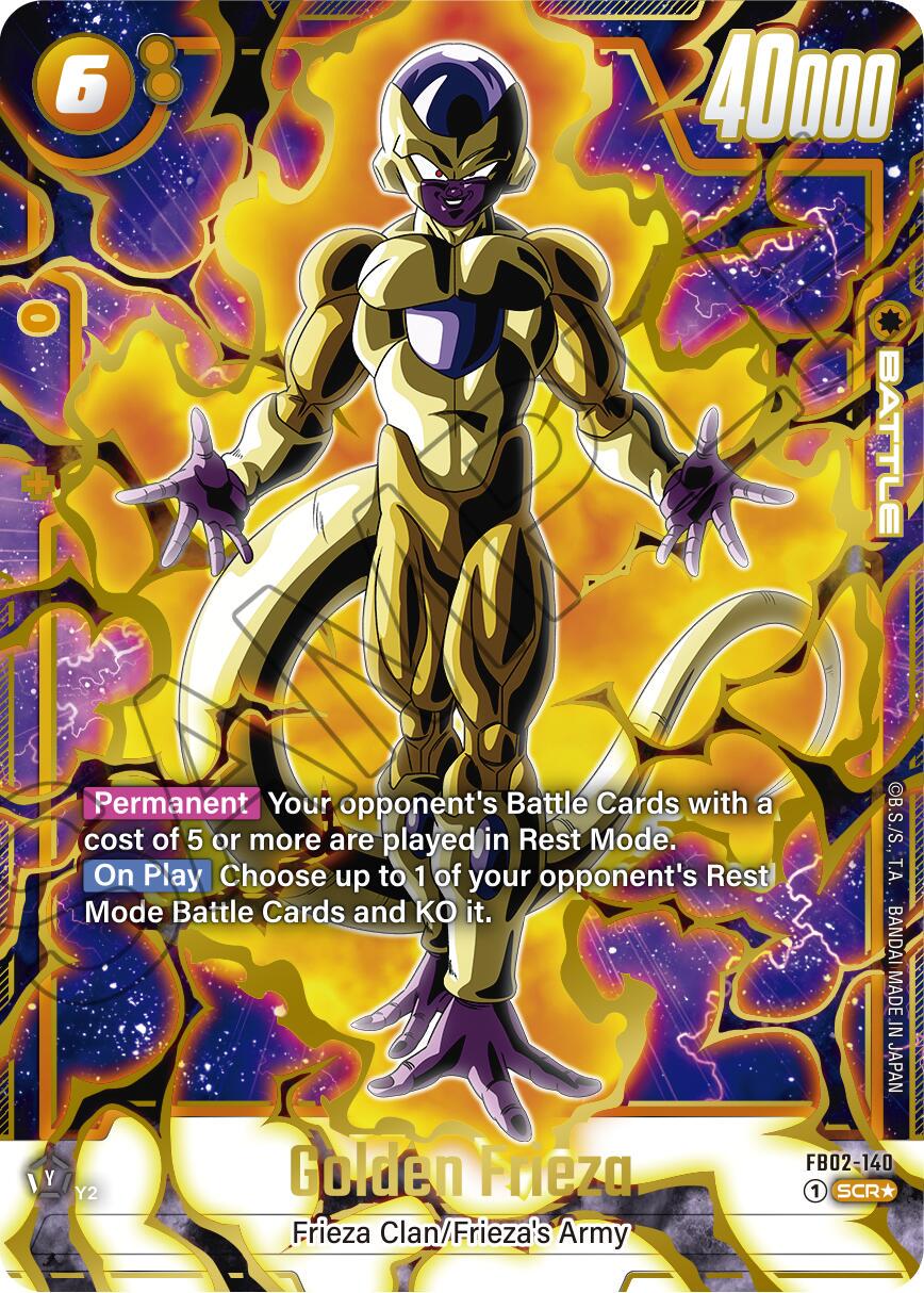 Golden Frieza [Alternate Art] FB02-140 Dragon Ball Fusion World Blazing Aura