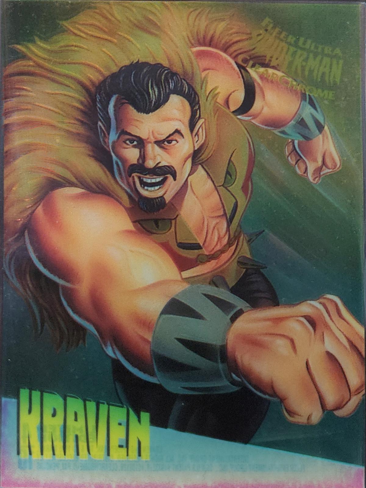 Kraven [Clear Chrome] #4 Marvel 1995 Ultra Spider-Man