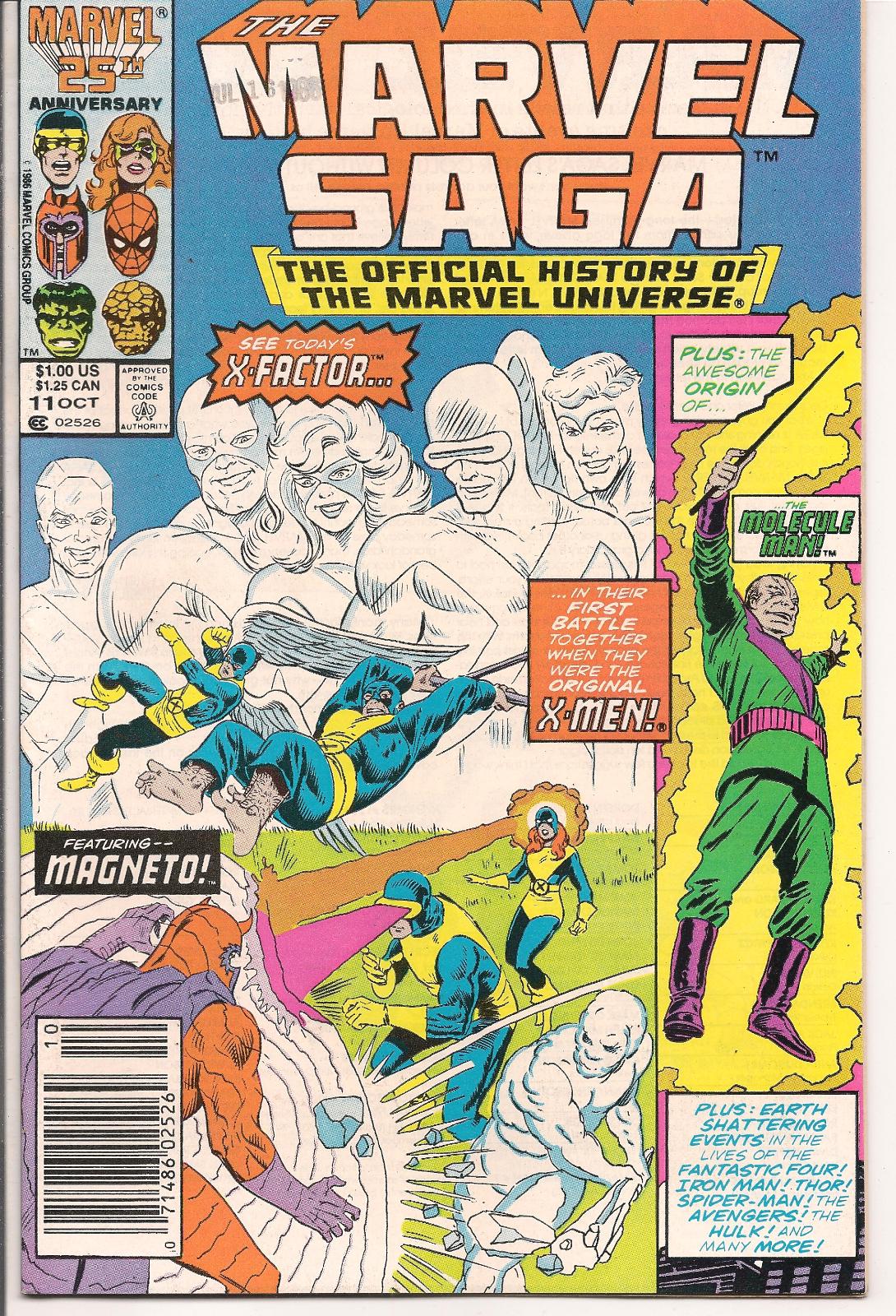 The Marvel Saga the Official History of the Marvel Universe [Newsstand] #11 (1986) Comic Books The Marvel Saga the Official History of the Marvel Universe