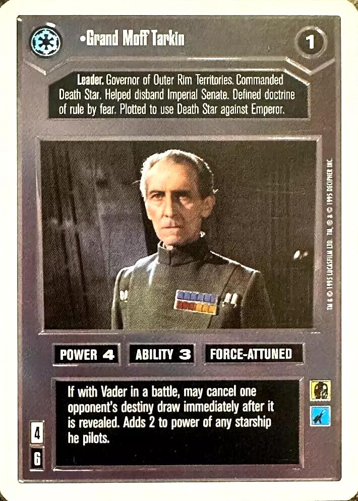 Grand Moff Tarkin Star Wars CCG Premiere