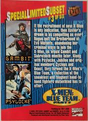 Back | Gambit & Psylocke Marvel 1994 Ultra X-Men Team Triptych