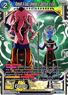 Rumsshi & Kusu, Universe 10 Destroyer & Angel DB2-173 Dragon Ball Super Divine Multiverse