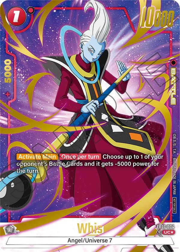 Whis [Championship Pack 03 Holo] FB01-004 Dragon Ball Fusion World Judge Promo