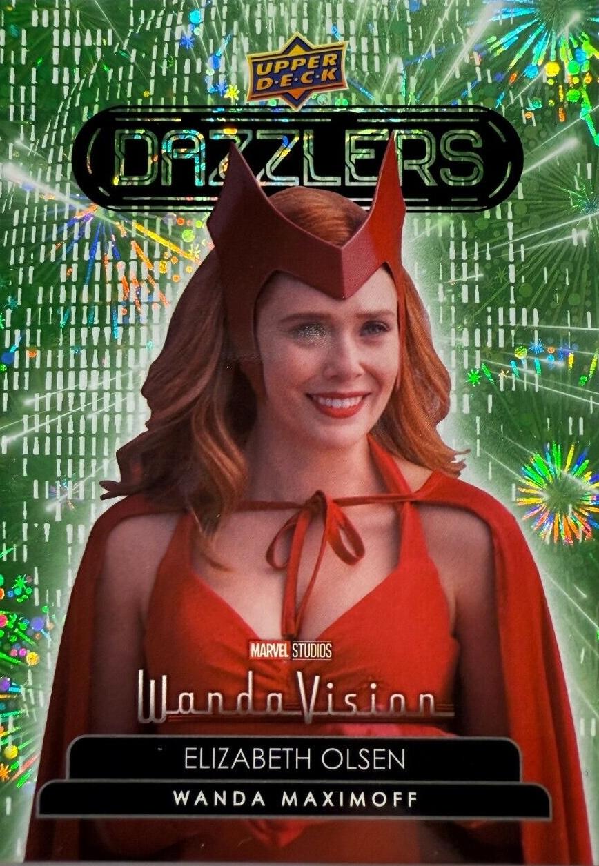 Elizabeth Olsen as Wanda Maximoff [Green] #DZ-12 Marvel 2024 Upper Deck Studios Dazzlers