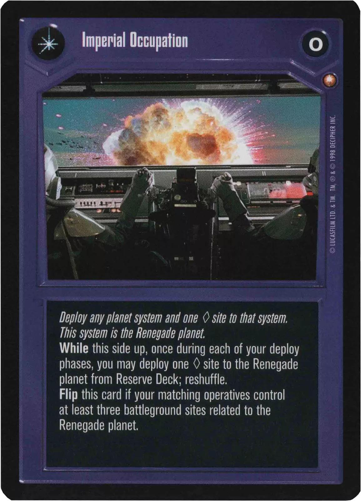 Imperial Occupation [Limited] Star Wars CCG Special Edition