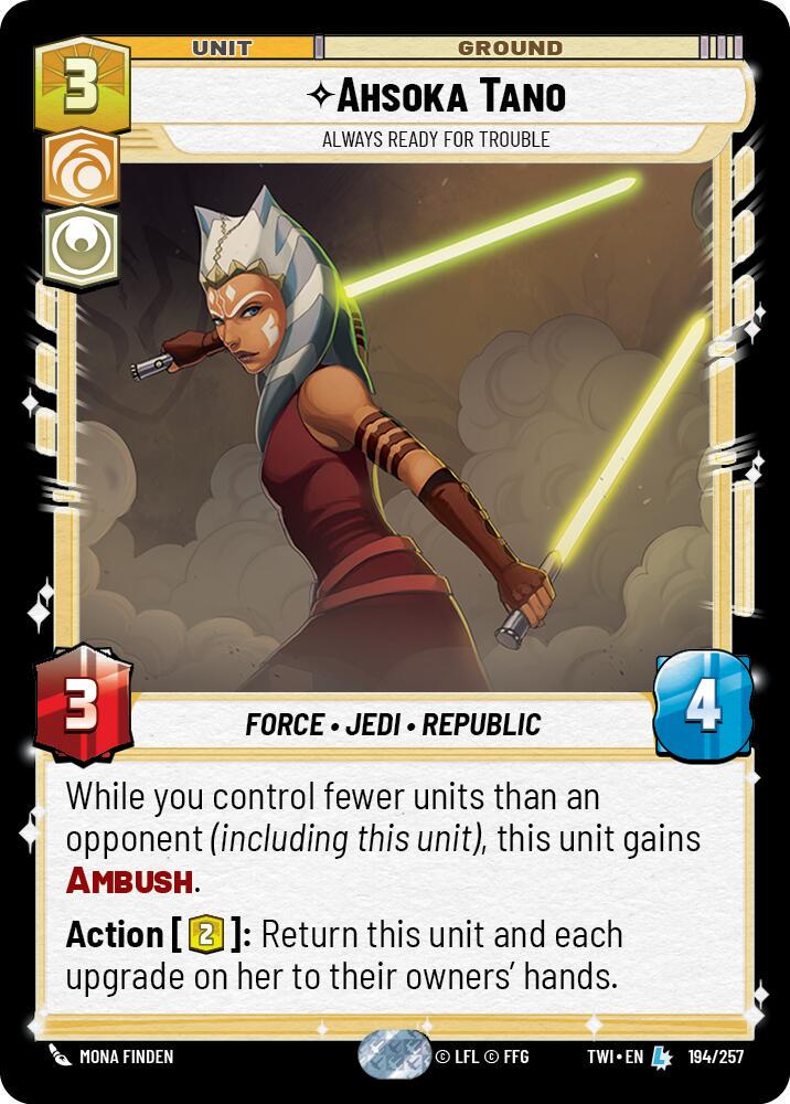 Ahsoka Tano - Always Ready For Trouble [Foil] #194 Star Wars Unlimited: Twilight of the Republic