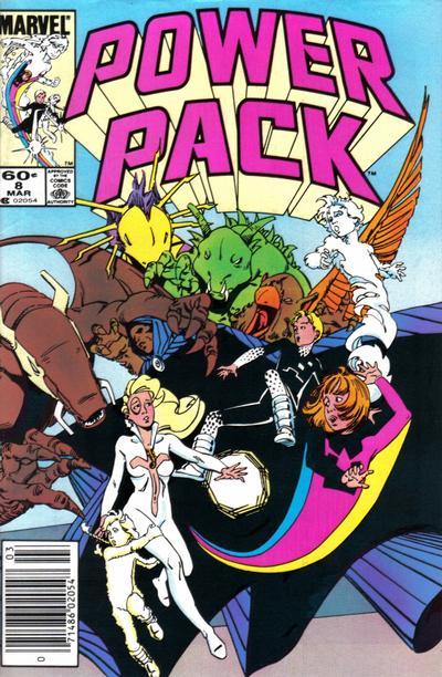 Power Pack [Newsstand] #8 (1985) Comic Books Power Pack