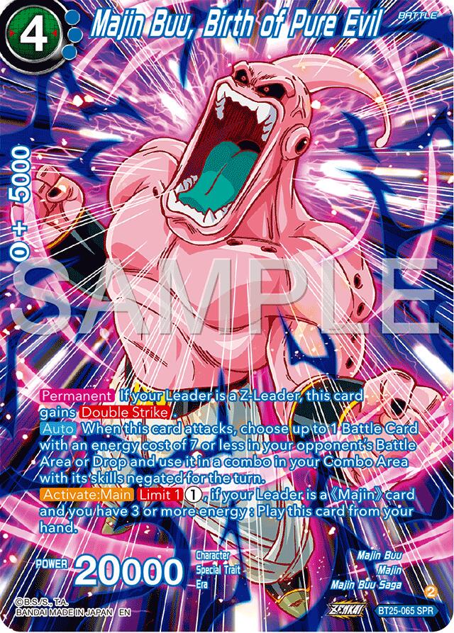 Majin Buu, Birth of Pure Evil [SPR] BT25-065 Dragon Ball Super Legend of the Dragon Balls