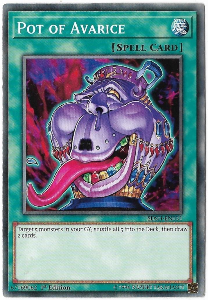 Pot Of Avarice [1st Edition] SDSH-EN031 YuGiOh Structure Deck: Shaddoll Showdown