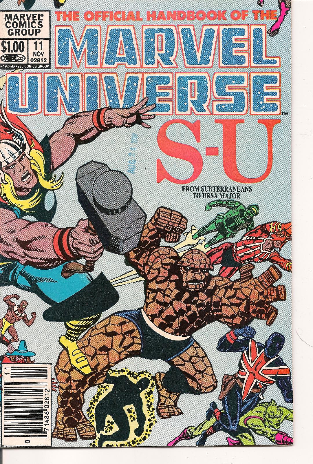 Official Handbook Of The Marvel Universe [Newsstand] #11 (1983) Comic Books Official Handbook of the Marvel Universe