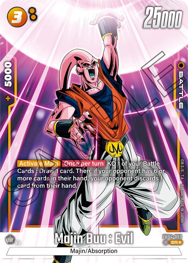 Majin Buu : Evil - FB04-093 [Alternate Art Holo] FB04-093 Dragon Ball Fusion World Ultra Limit