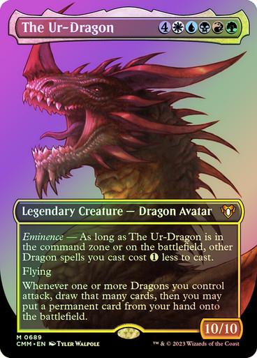 The Ur-Dragon [Borderless Foil] #689 Magic Commander Masters