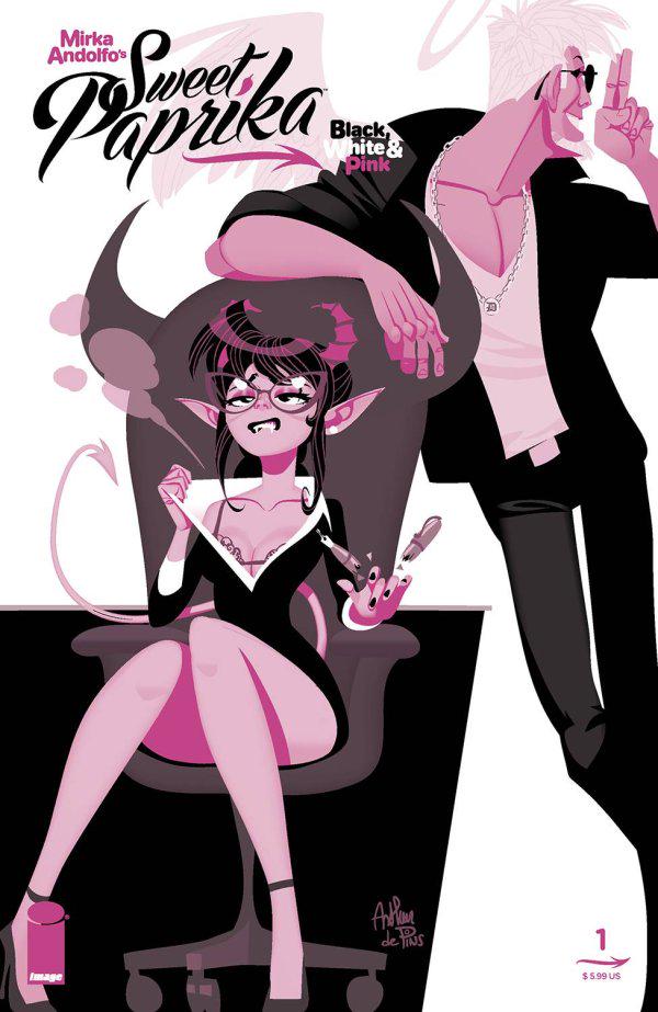 Mirka Andolfo's Sweet Paprika: Black, White, & Pink [De Pins] #1 (2023) Comic Books Mirka Andolfo's Sweet Paprika: Black, White, & Pink