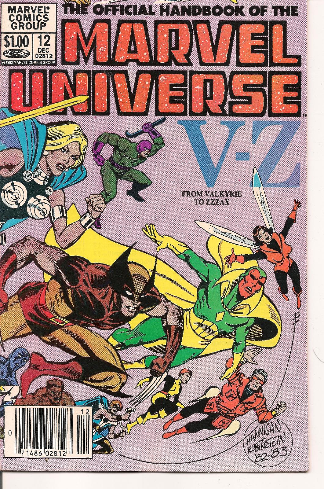 Official Handbook Of The Marvel Universe [Newsstand] #12 (1983) Comic Books Official Handbook of the Marvel Universe