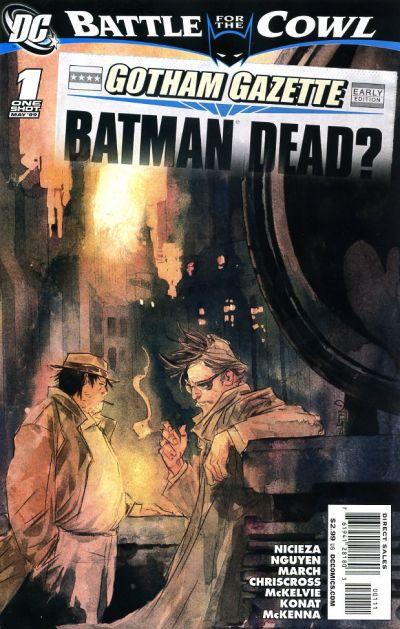 Battle for the Cowl: Gotham Gazette: Batman Dead #1 (2009) Comic Books Batman: Battle for the Cowl