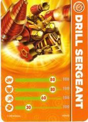 Drill Sergeant - Collector Card | Drill Sergeant - Red Skylanders