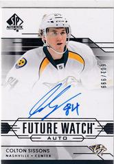 Colton Sissons [Limited Autograph Patch] #271 Hockey Cards 2014 SP Authentic Prices