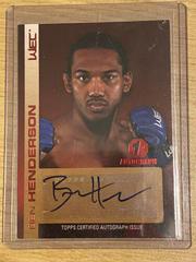 Benson Henderson #FA-BH Ufc Cards 2011 Topps UFC Title Shot Autographs Prices