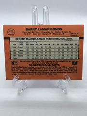 Back Of Card | Barry Bonds Baseball Cards 1990 Donruss
