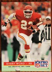 Barry Word #206 Football Cards 1992 Pro Set Prices