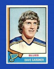 Dave Gardner Hockey Cards 1974 Topps Prices