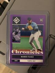 Wander Franco [Purple] #3 Baseball Cards 2022 Panini Chronicles Prices