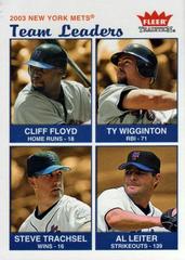 Cliff Floyd, Ty Wigginton, Steve Trachsel, Al Leiter #29 Baseball Cards 2004 Fleer Tradition Prices