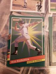 Ron Karkovice #12 Baseball Cards 1991 Donruss Grand Slammers Prices