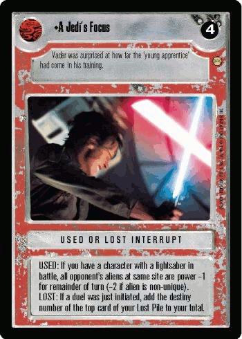 A Jedi's Focus [Limited] Star Wars CCG Tatooine