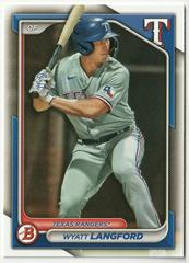 Wyatt Langford #BP-64 Baseball Cards 2024 Bowman Prospect Prices