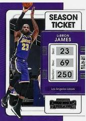 LeBron James Basketball Cards 2021 Panini Contenders Prices