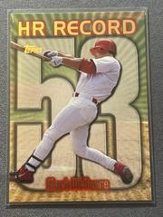 Mark McGwire [HR Record 53] Baseball Cards 1999 Topps Prices