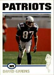 David Givens [Collection] #4 Football Cards 2004 Topps Prices