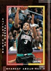 Shareef Abdur-Rahim Basketball Cards 2001 Fleer Genuine Prices