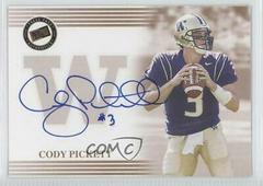 Cody Pickett [Bronze] Football Cards 2004 Press Pass Autograph Prices