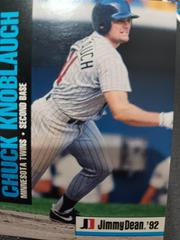 Chuck Knoblauch #12 of 18 Baseball Cards 1992 Jimmy Dean Prices