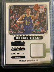 Patrick Baldwin Jr #RTS-PBJ Basketball Cards 2022 Panini Contenders Rookie Ticket Swatches Prices
