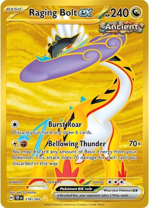 Raging Bolt ex #218 Pokemon Temporal Forces