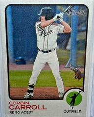 Corbin Carroll [Flip Stock] #121 Baseball Cards 2022 Topps Heritage Minor League Prices