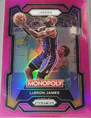 LeBron James [Pink] Basketball Cards 2023 Panini Prizm Monopoly Prices