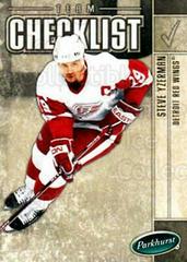 Steve Yzerman [Checklist] Hockey Cards 2005 Parkhurst Prices