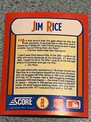 Jim Rice #41 Baseball Cards 1990 Score the MVP's Prices