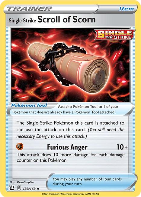 Single Strike Scroll of Scorn #133 Pokemon Battle Styles