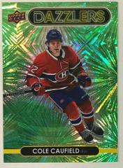 Cole Caufield [Green] Hockey Cards 2021 Upper Deck Dazzlers Prices